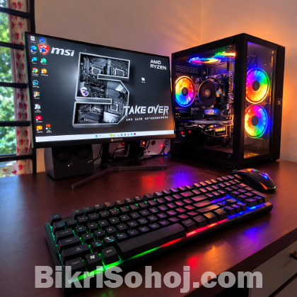 Ryzen 5 5600 Gaming PC + RX580 + 100Hz Monitor